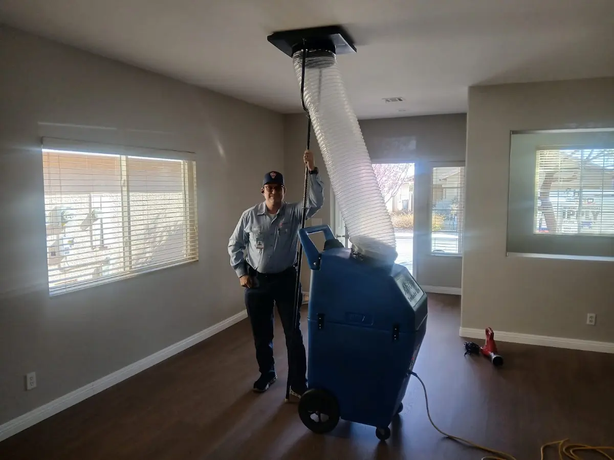 Professional Dryer Vent Cleaning work inside a San Clemente home